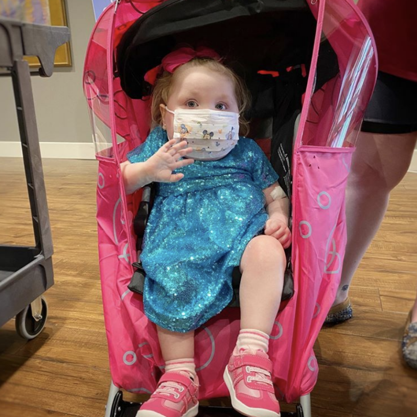 Ella in stroller